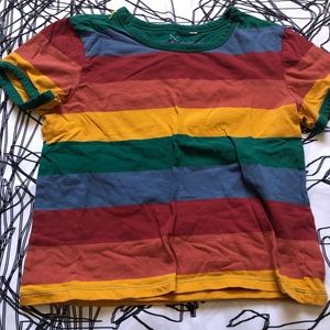 Pacsun Women’s Basics T shirt rainbow